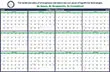 Horizontal Year‑In‑View Plastic‑Laminated Calendar – 37×24 – Main Image – 2027