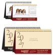 Cute Puppies Tent Desk Calendar - Foil Stamped Ad Copy – Main Image – 2027