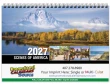 Scenes Of America Value Desk Tent Calendar, Full Color Imprint Available – Main Image – 2027