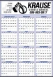 Large Year-In-View Planner Calendar 27x39 Blue & Black – Main Image – 2027