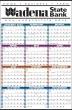 Year-In-View Wall Planner Calendar with Multicolor Grid 25x38 – Main Image – 2027