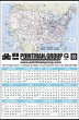 Large Span-A-Year View Calendar with Rand McNally U.S.A. Map, Size 25x38 – Main Image – 2027