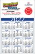Custom Year-In-View Calendar Card 11x17, Full Color Imprint 2-Sides, 14 pt. – Main Image – 2027