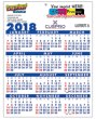 Laminated Plastic Year At A Glance Calendar, Size 8.5x11 CMYK Two Sides Print - 14 pt. – Main Image – 2027
