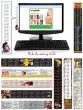 Keyboard Calendar Strips Decal 11x1.75 Rectangle Shape – Main Image – 2027