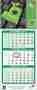 Commercial 3-Month View Calendar, 2 Panel, Drop Ad, Size 11x27.5 – Main Image – 2027
