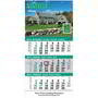 3-Month View Calendar 12x24.5, 2-Panels Construction, Tear Off Grid, B&W Drop Ad – Main Image – 2027