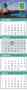 4-Month View 5 Panel Business Calendar 13x41-5/8 – Main Image – 2027