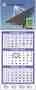 Three Month View 2 Panel Calendar with Week Numbers, 11x27.5 – Main Image – 2027
