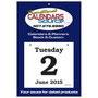 Daily Date Calendar with Large Date Pad 6x5.5 – Main Image – 2027