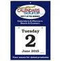 Daily Date Calendar with Large Date Pad 6x5.5 – Main Image – 2027