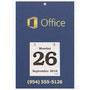 Daily Date Calendar, Size 8-3/8x12-3/8 backboard with 4-1/4x4-3/4 refillable date pad, Foil Stamped imprint – Main Image – 2027