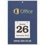 Daily Date Calendar, Size 8-3/8x12-3/8 backboard with 4-1/4x4-3/4 refillable date pad, Foil Stamped imprint – Main Image – 2027