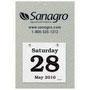 Daily Date Calendar Foil Stamped  Size 8-3/8x12-3/8 with 6x5-1/2 refillable date pad – Main Image – 2027