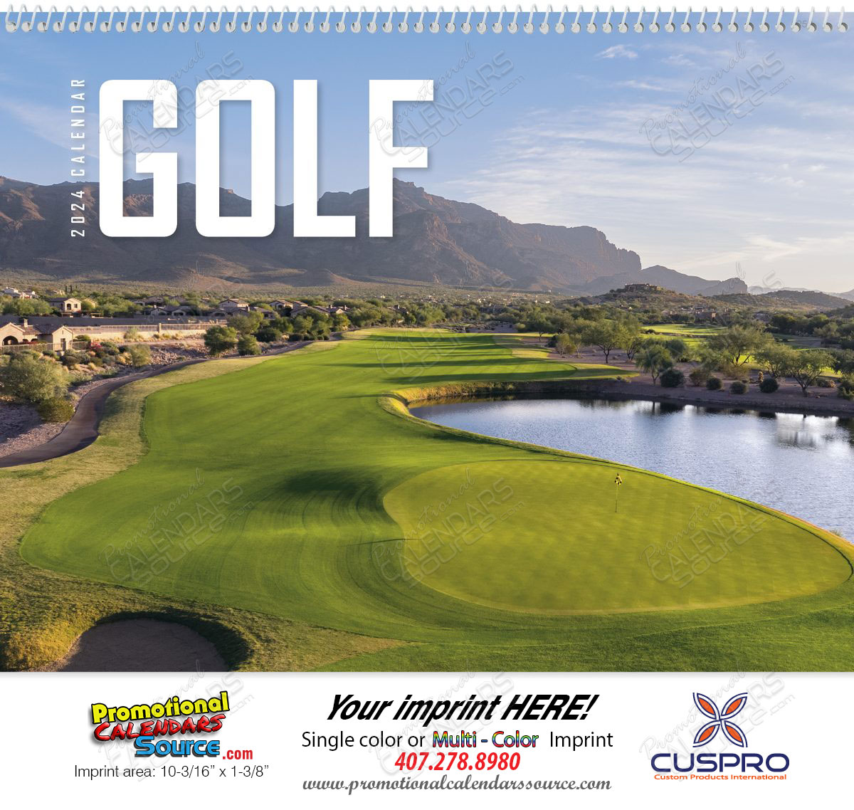 Golf Promotional Calendar 