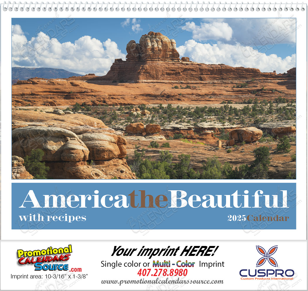 America the Beautiful with Recipes Promotional Calendar 