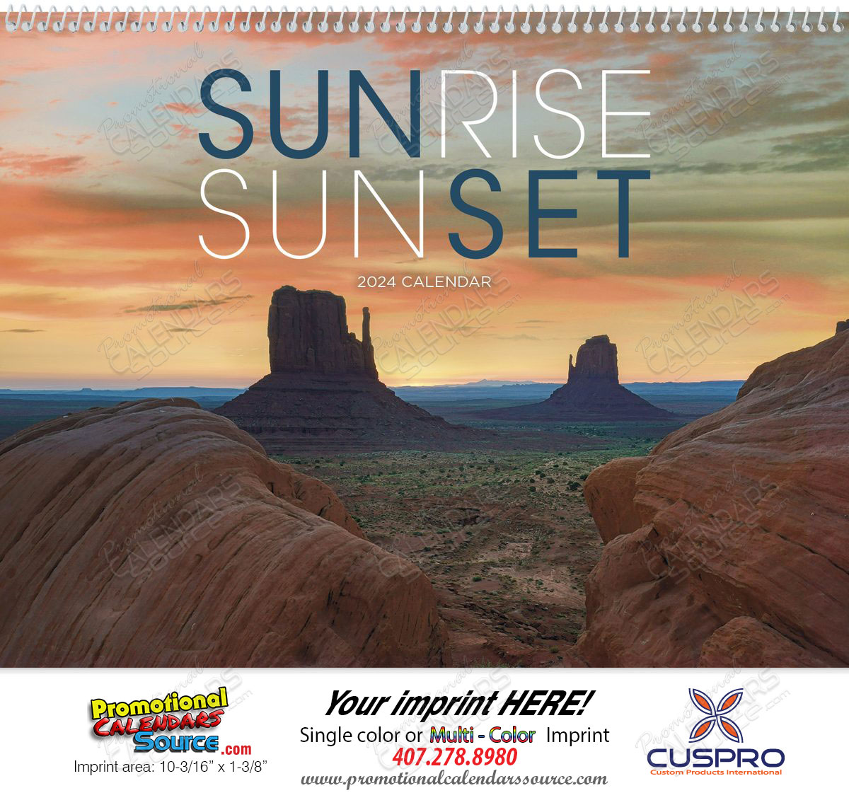 Sunrise Sunset Promotional Calendar 