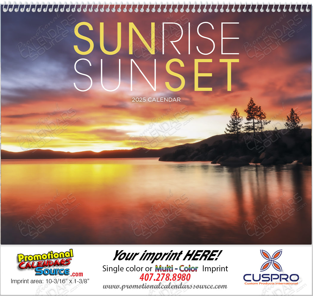 Sunrise Sunset Promotional Calendar 