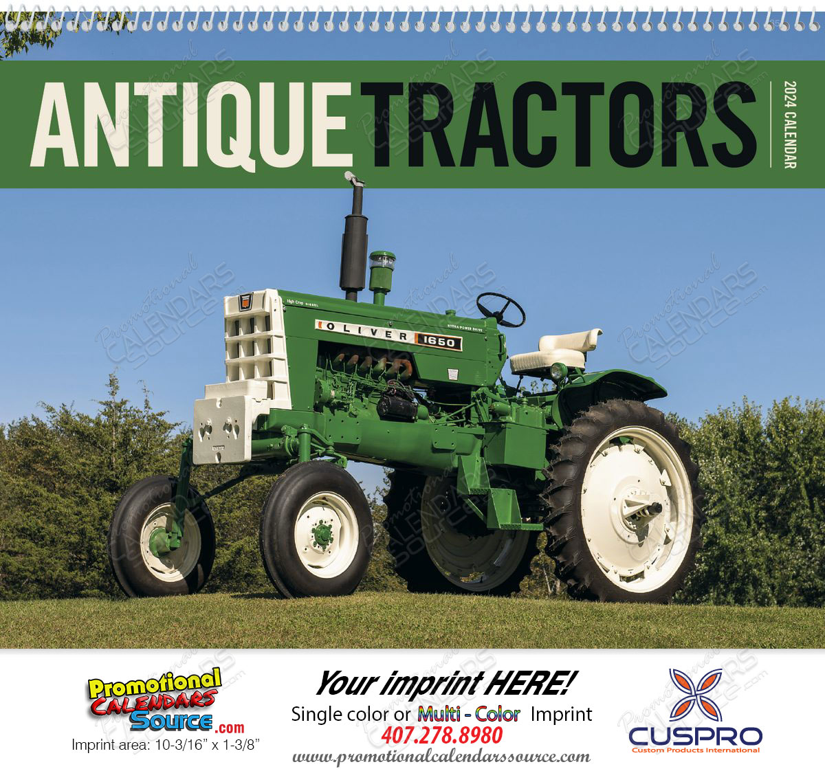 Antique Tractors Promotional Calendar 