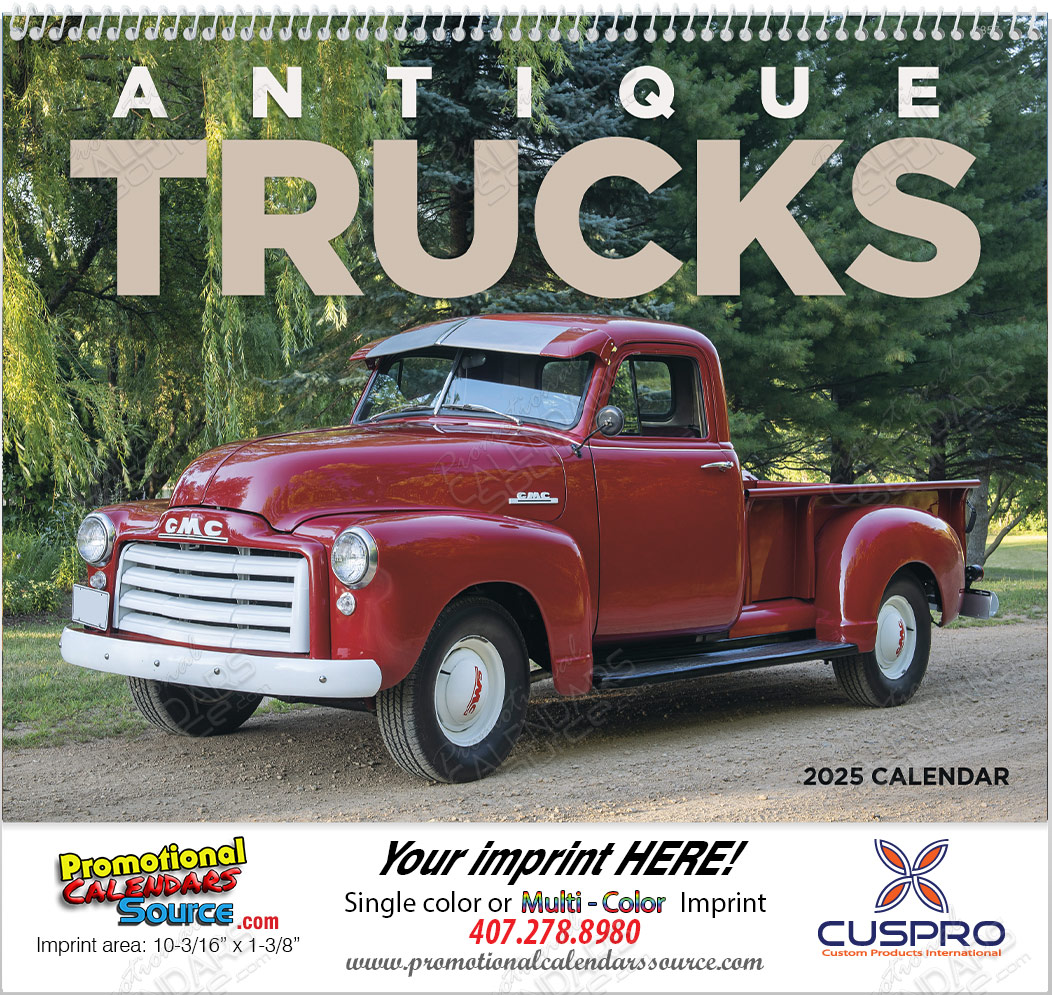 Antique Trucks Promotional Calendar 