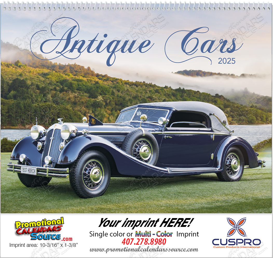 Antique Cars Promotional Calendar 