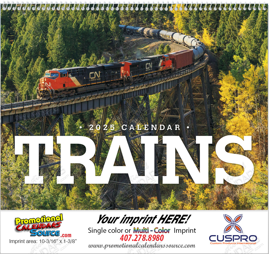 Trains Promotional Calendar 