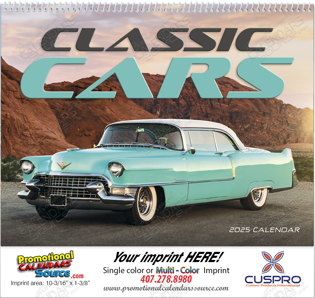 Classic Cars Promotional Calendar 