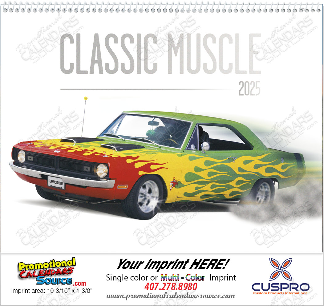 Classic Muscle Cars Promotional Calendar 