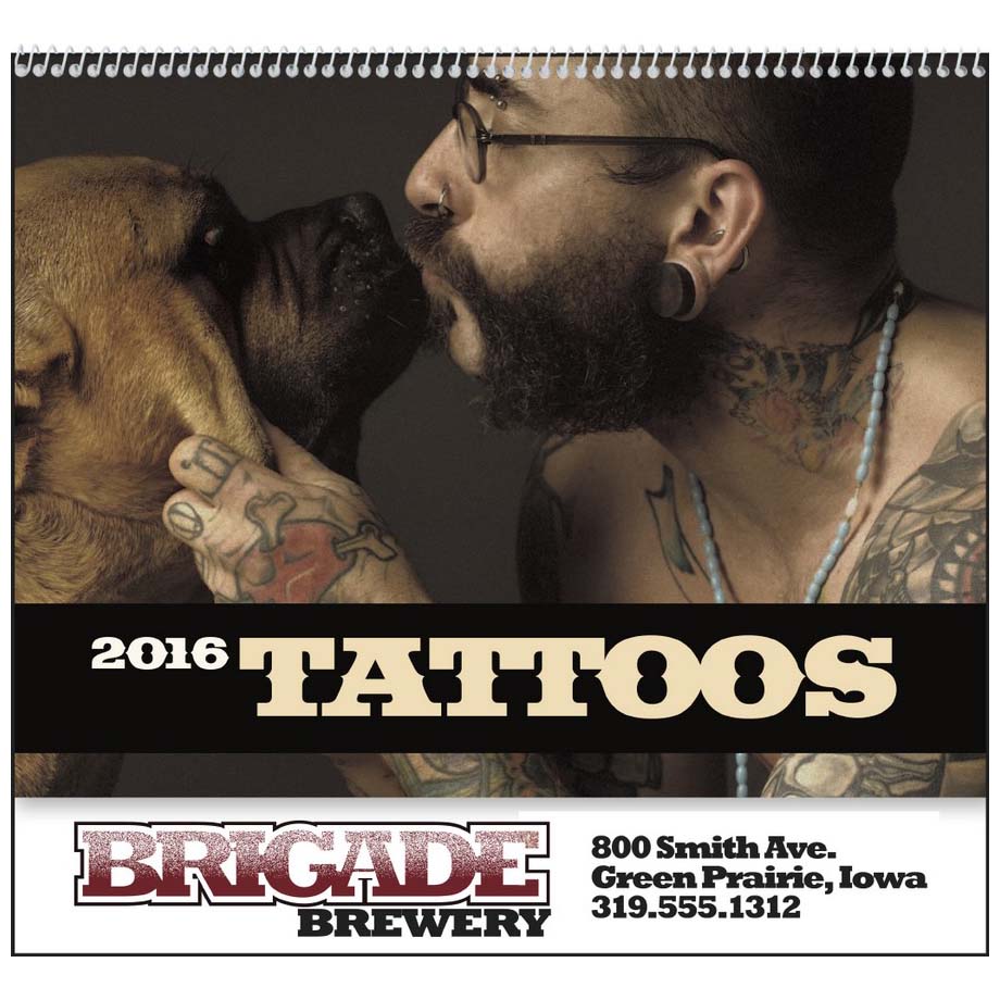 Tattoo Art Promotional Calendar 2015 |Promotional Wall Calendar
