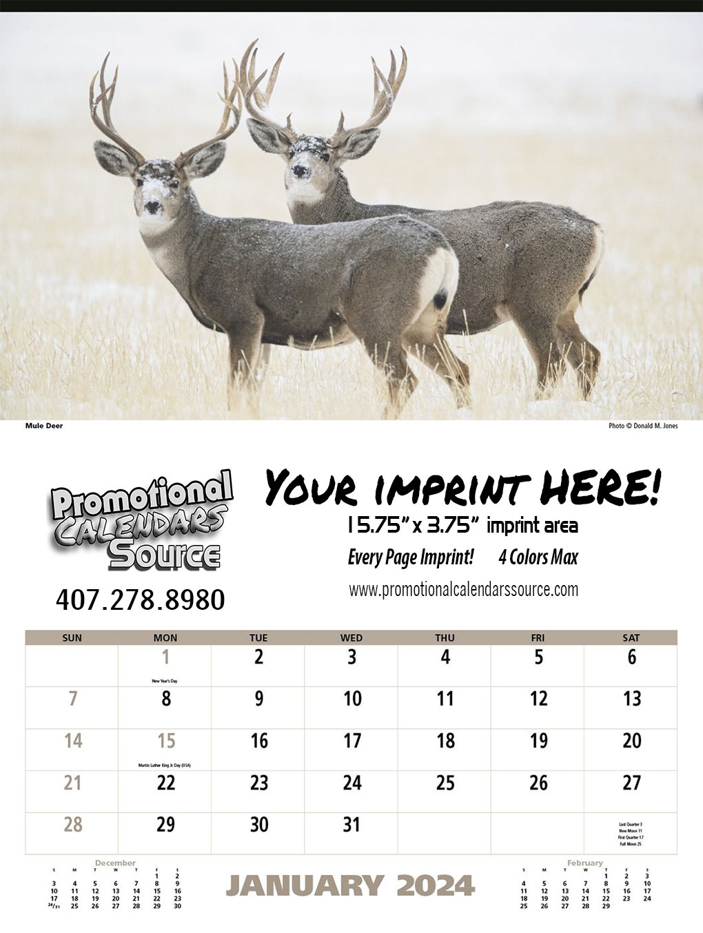 North American Wildlife Executive Calendar