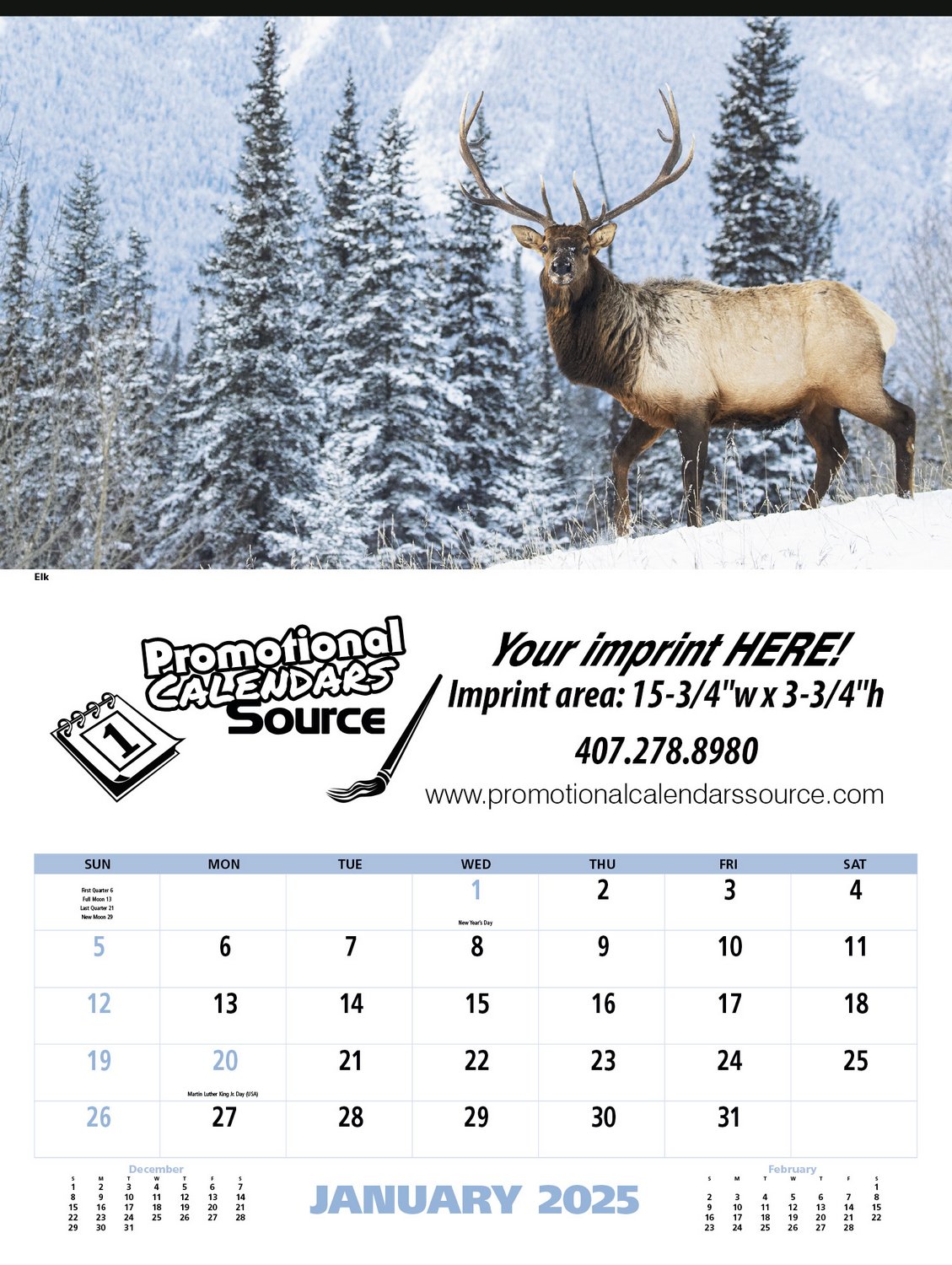 North American Wildlife Executive Calendar