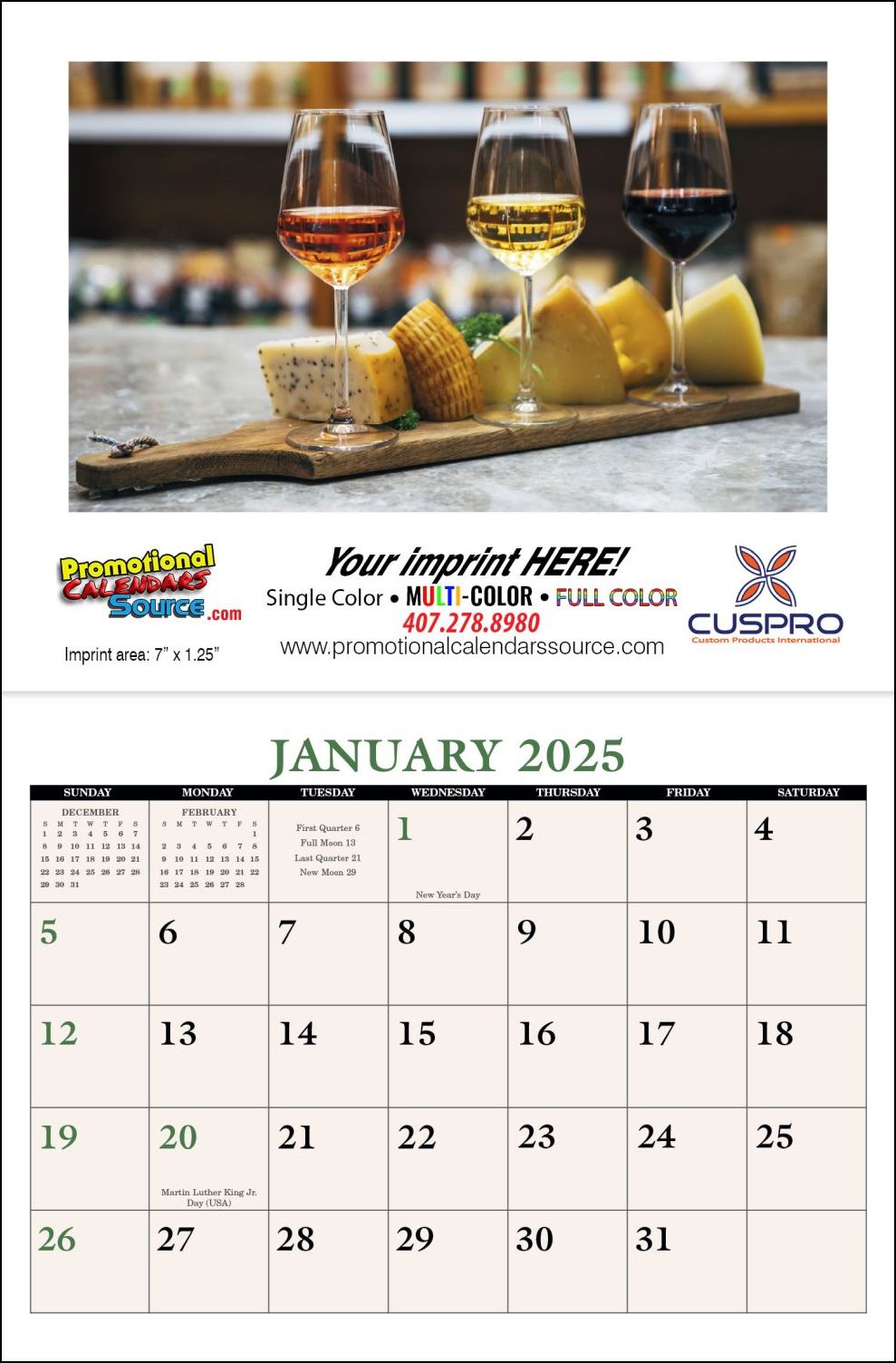 Home Recipe Single Image Promotional Calendar 2024