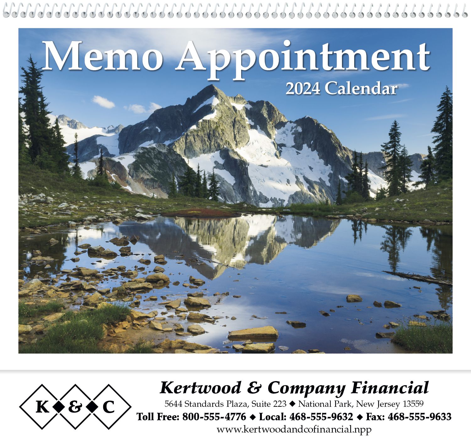 Memo Appointment with Tip-On Picture Promotional Calendar 