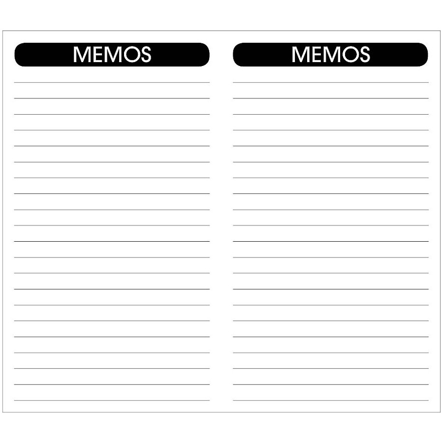 Memo Book Refill