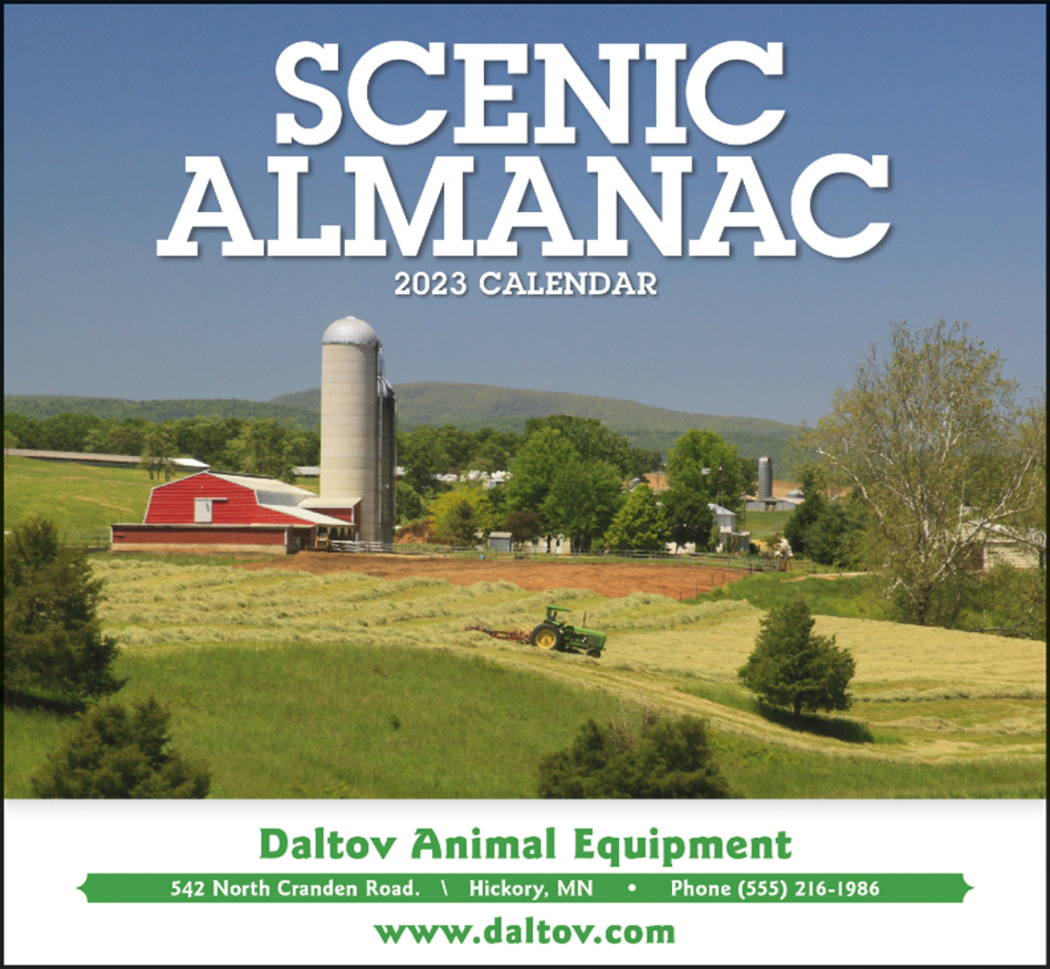 Scenic Almanac Promotional Calendar Size 10x19