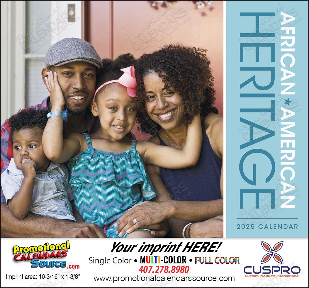 African-American Heritage Family Calendar Stapled