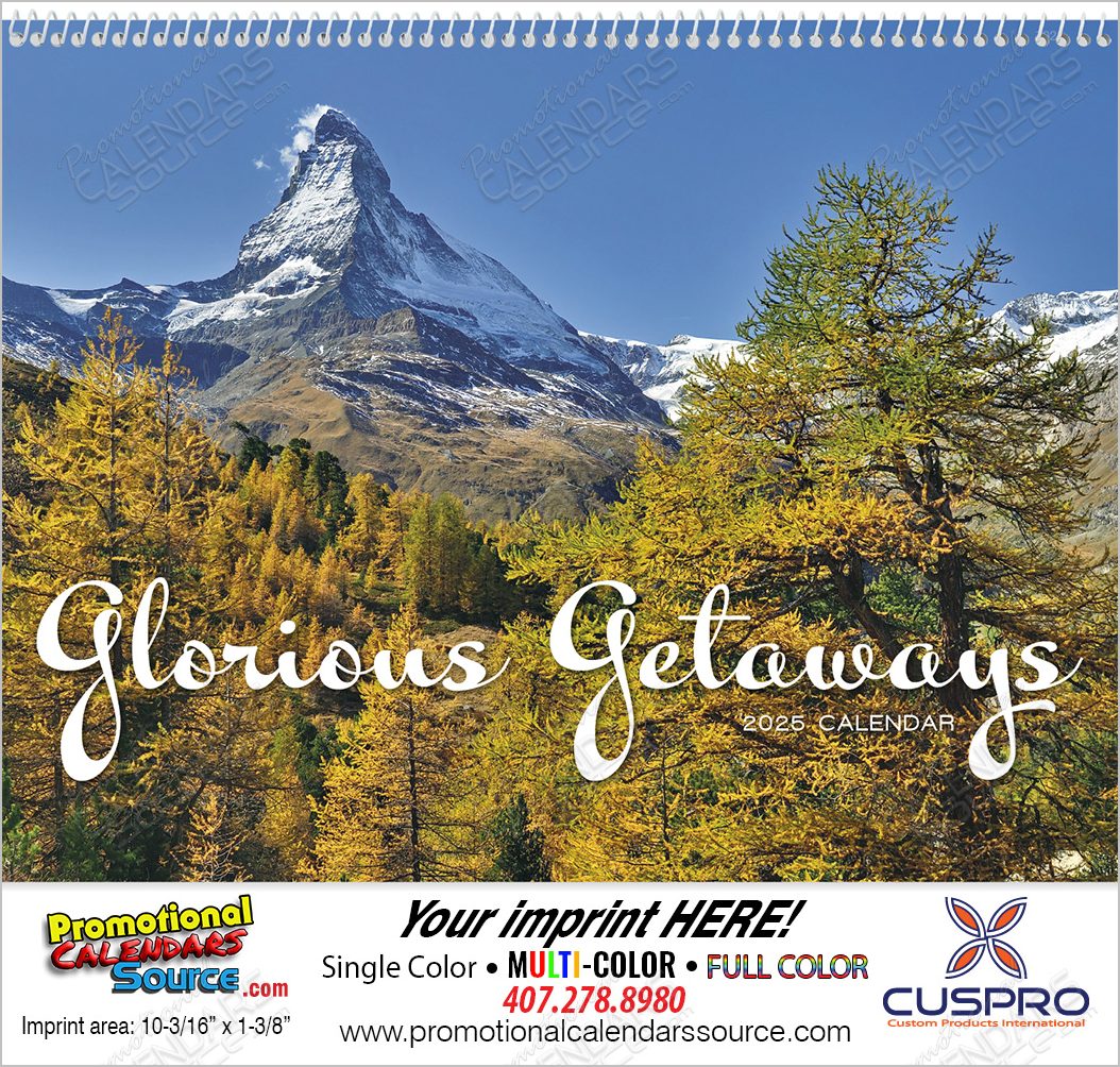 Glorious Getaways Promotional Calendar  Spiral