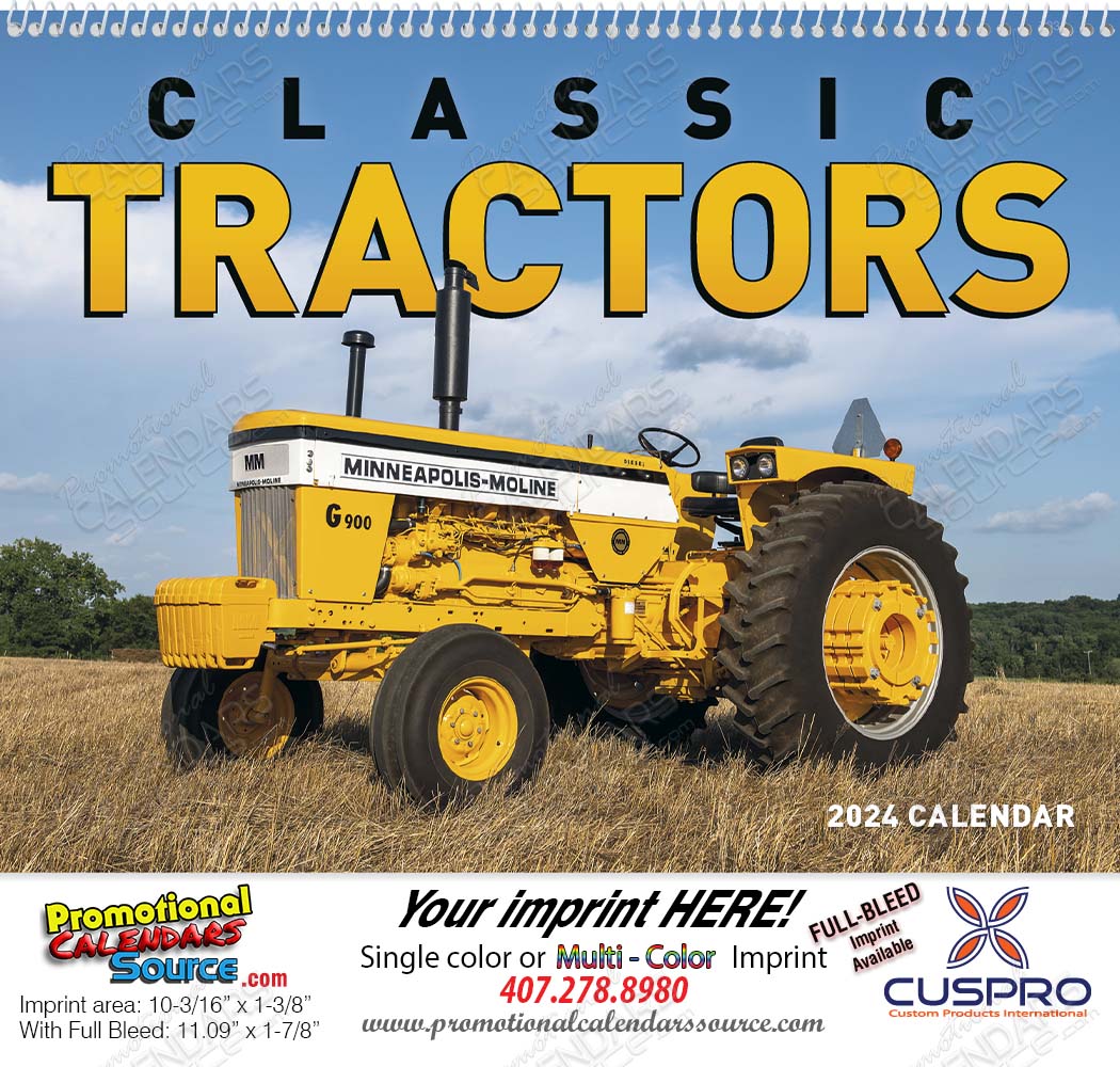 Classic Tractors Promotional Calendar 2024 Spiral