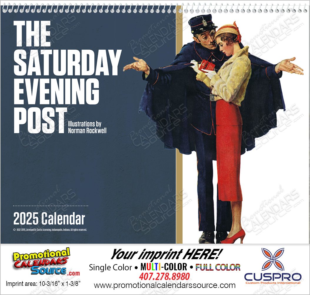 The Saturday Evening Post Calendar ll with Spiral Binding