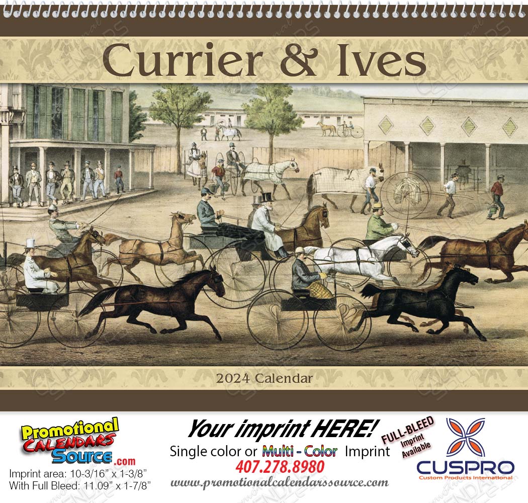 Currier & Ives Promotional Calendar  Spiral