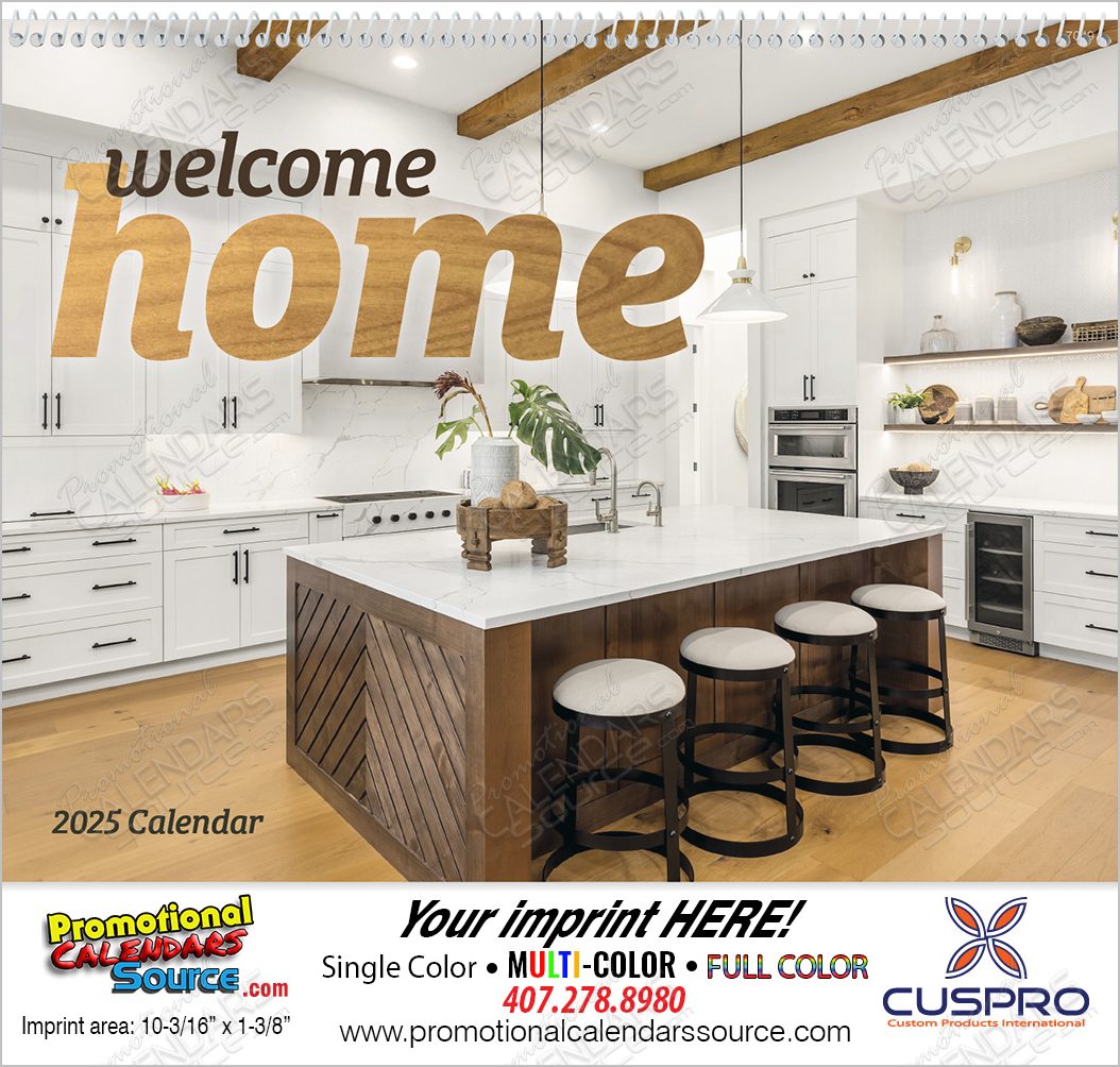 Welcome Home Real Estate Promotional Calendar  Spiral