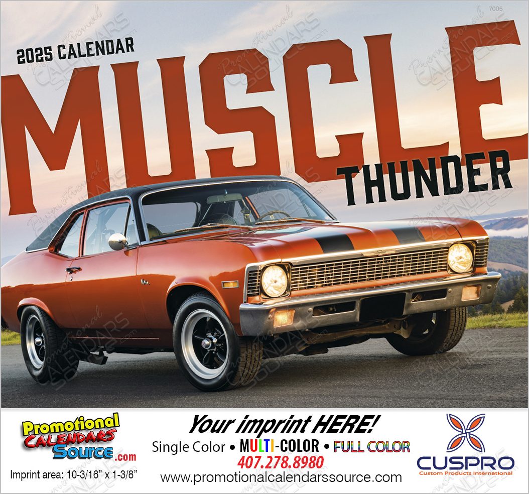 Muscle Thunder Promotional Calendar  Stapled