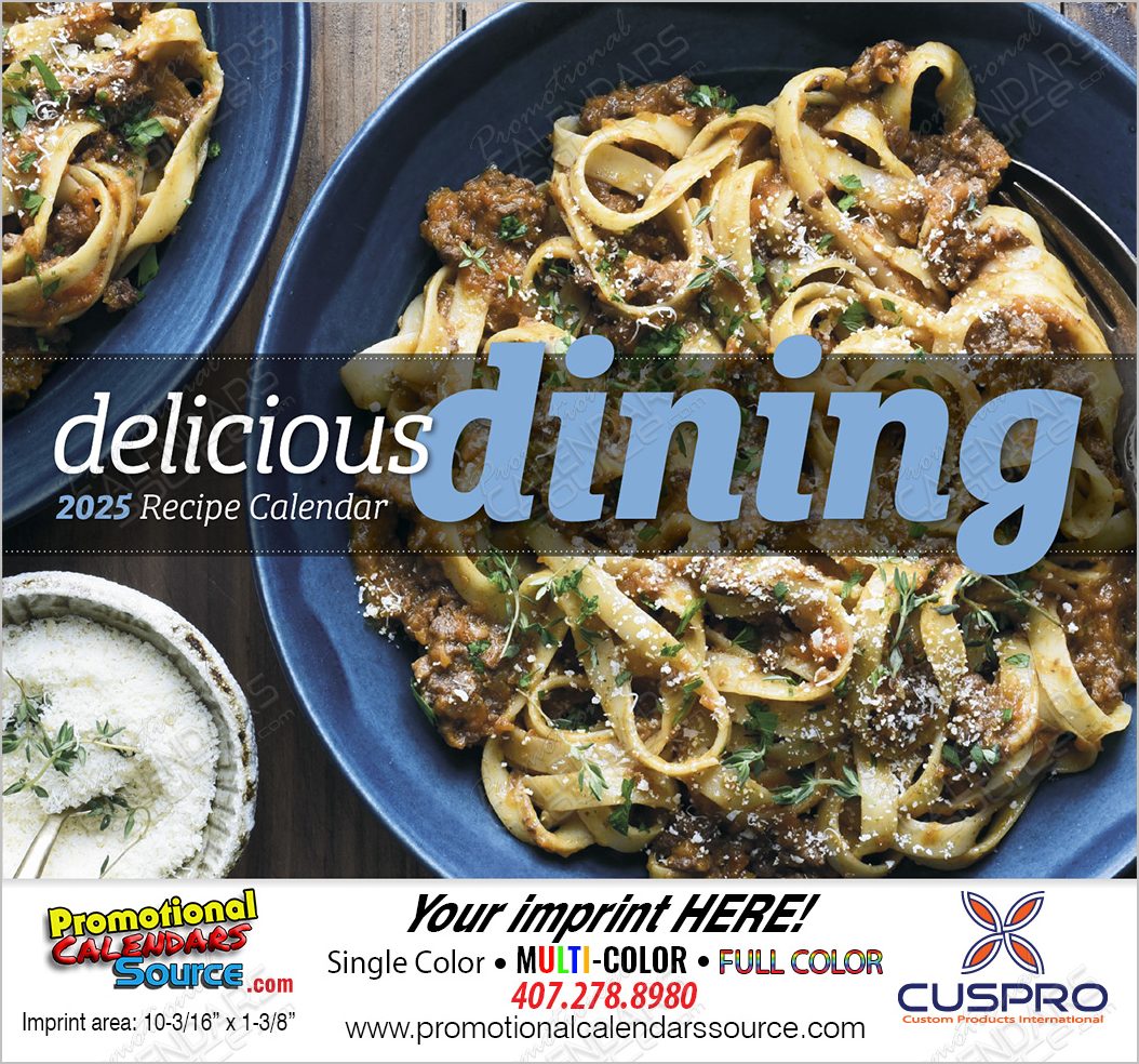 Delicious Dining Promotional Calendar, Stapled