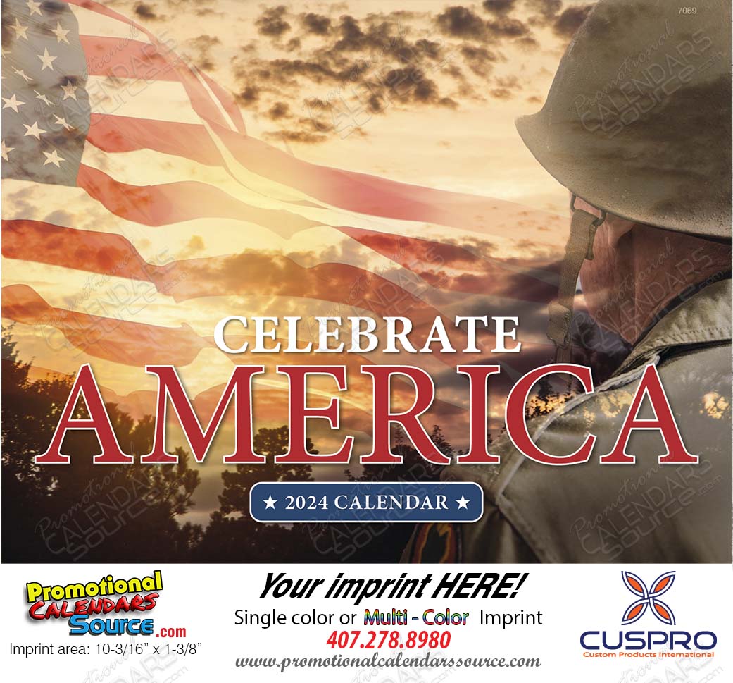 Celebrate America Customized Calendar, Stapled