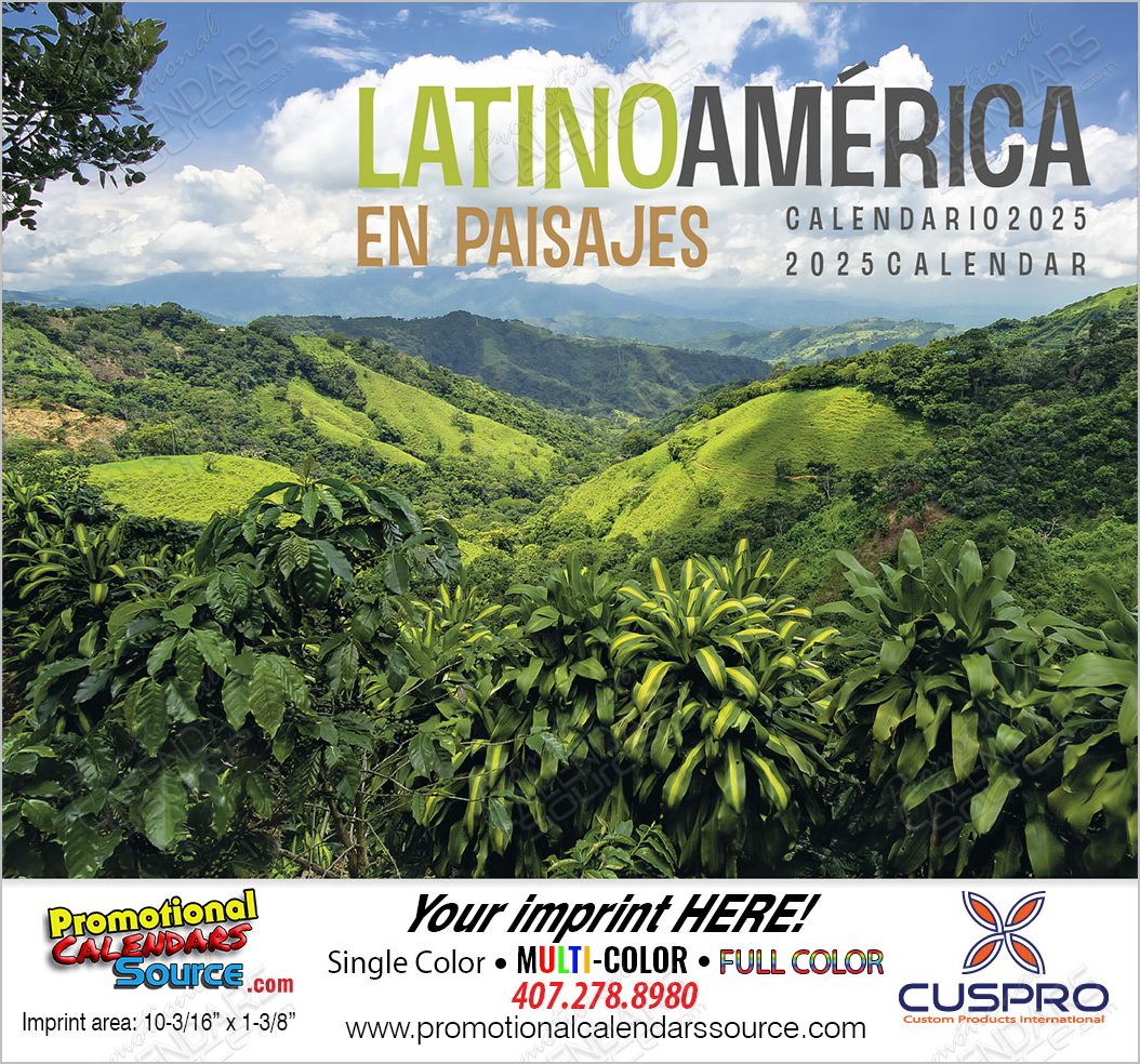 Latinoamerica en Paisajes Promotional Calendar  Stapled