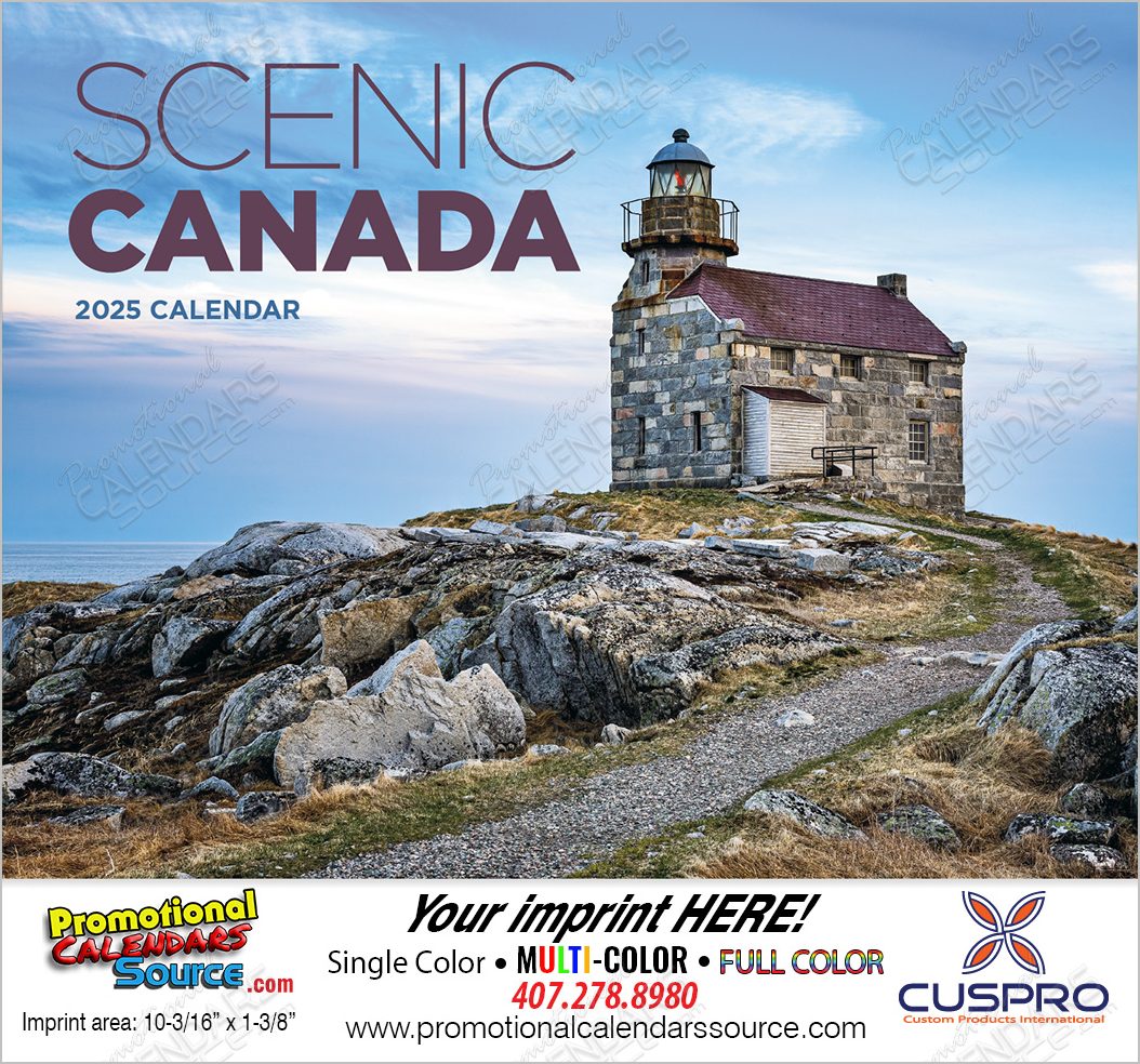 Scenic Canada Promotional Calendar, Stapled