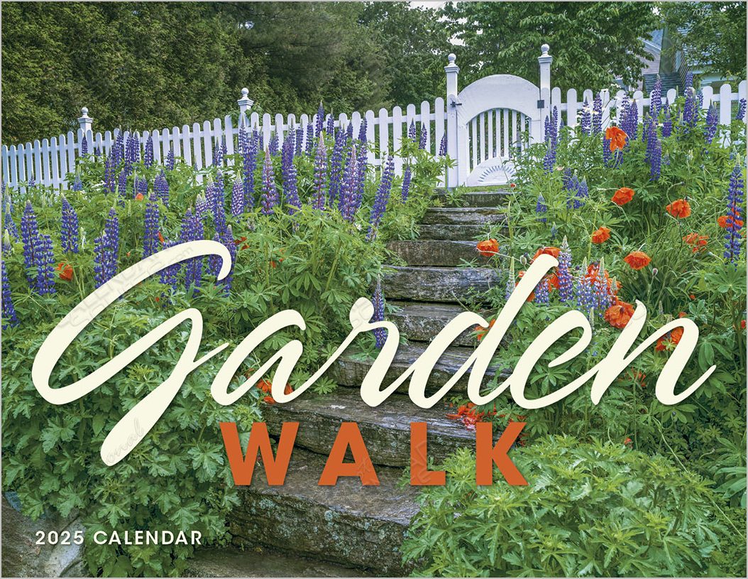 Garden Walk Wall Calendar, Window Ad