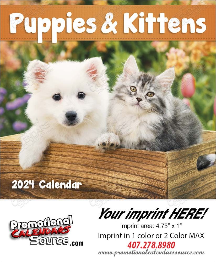 Puppies & Kittens Mini Promotional Calendar 