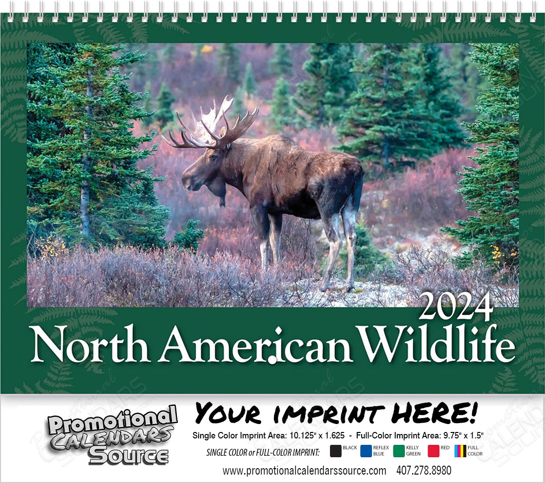 North America Wildlife Wall Calendar  - Spiral