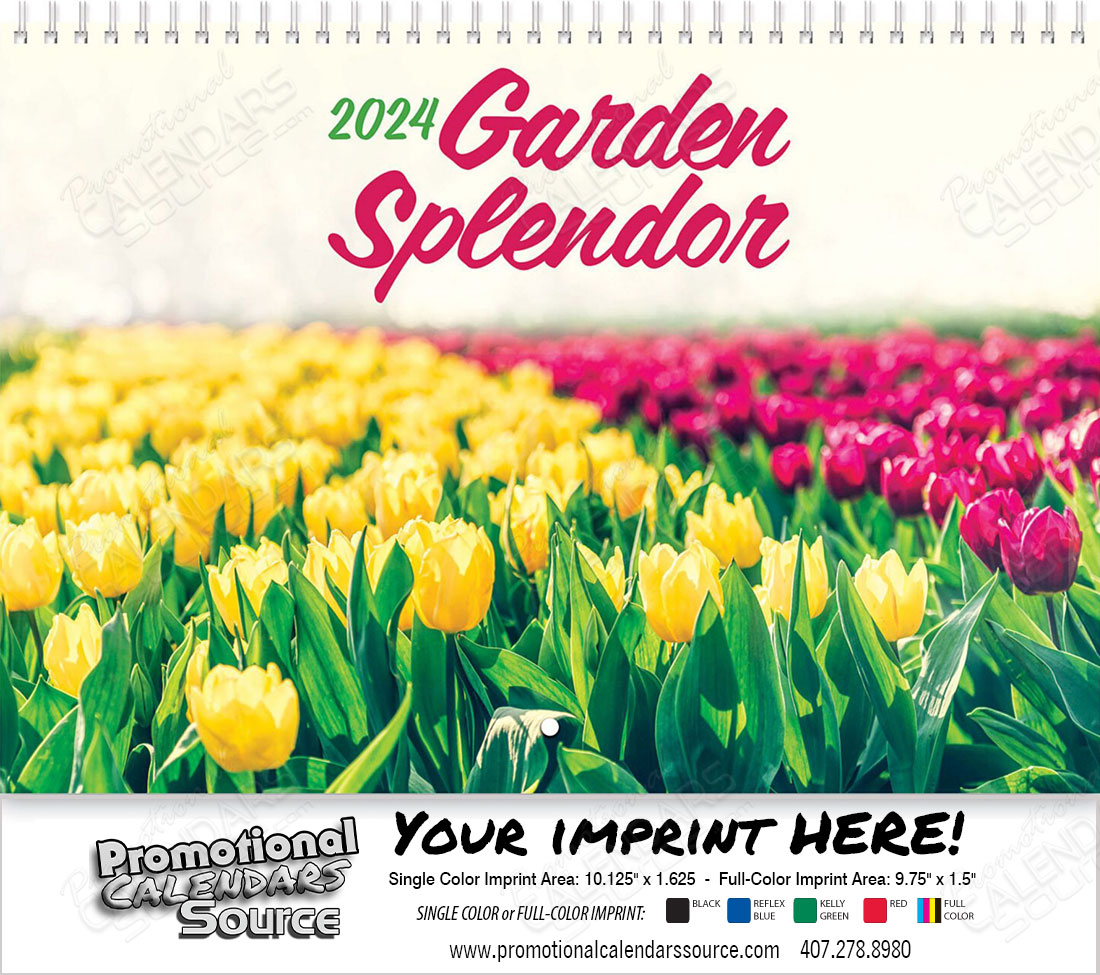 Garden Splendor Wall Calendar  - Spiral